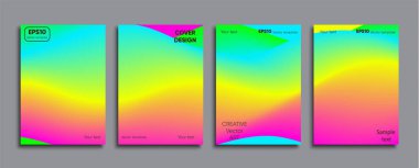 Yaratıcı renkli kapak. Kapak tasarımı.