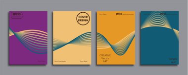 Yaratıcı renkli kapak. Kapak tasarımı.