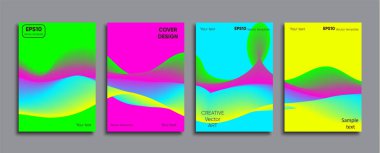 Yaratıcı renkli kapak. Kapak tasarımı.