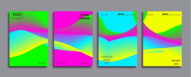 Yaratıcı renkli kapak. Kapak tasarımı.