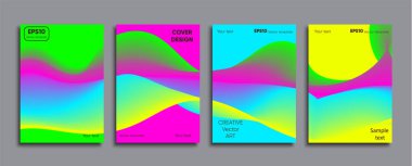 Yaratıcı renkli kapak. Kapak tasarımı.