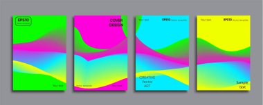 Yaratıcı renkli kapak. Kapak tasarımı.