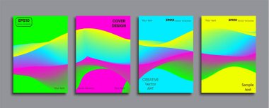 Yaratıcı renkli kapak. Kapak tasarımı.