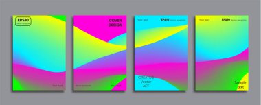 Yaratıcı renkli kapak. Kapak tasarımı.