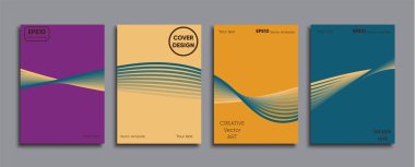 Yaratıcı renkli kapak. Kapak tasarımı.