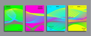 Yaratıcı renkli kapak. Kapak tasarımı.