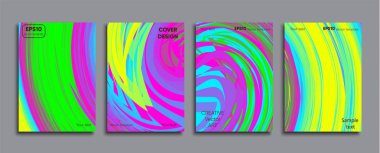 Yaratıcı renkli kapak. Kapak tasarımı.