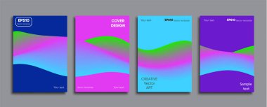 Yaratıcı renkli kapak. Kapak tasarımı.