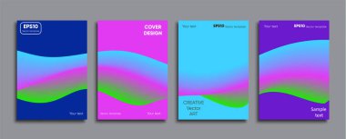 Yaratıcı renkli kapak. Kapak tasarımı.