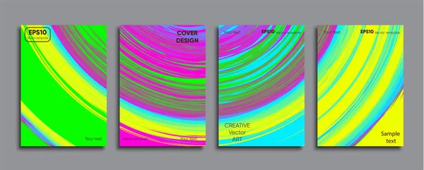 Copertina Colorata Creativa Disegno Copertina — Vettoriale Stock