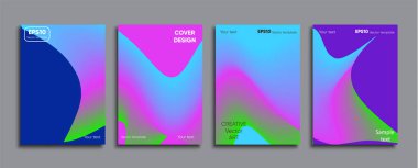 Yaratıcı renkli kapak. Kapak tasarımı.