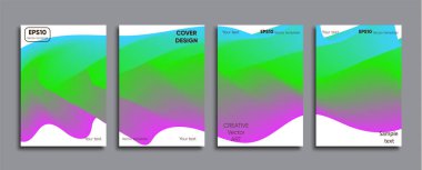 Yaratıcı renkli kapak. Kapak tasarımı.