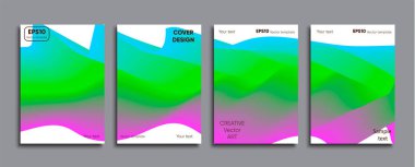 Yaratıcı renkli kapak. Kapak tasarımı.