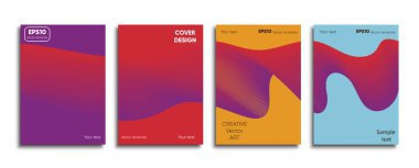 Yaratıcı renkli kapak. Kapak tasarımı.