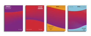 Yaratıcı renkli kapak. Kapak tasarımı.