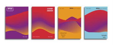 Yaratıcı renkli kapak. Kapak tasarımı.