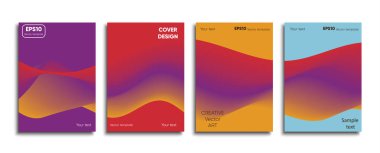 Yaratıcı renkli kapak. Kapak tasarımı.