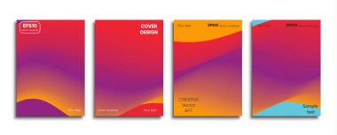 Yaratıcı renkli kapak. Kapak tasarımı.