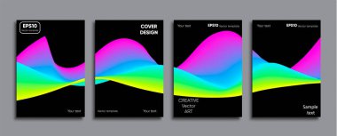 Yaratıcı renkli kapak. Kapak tasarımı.