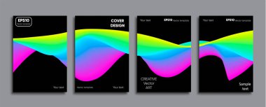 Yaratıcı renkli kapak. Kapak tasarımı.