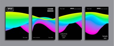 Yaratıcı renkli kapak. Kapak tasarımı.