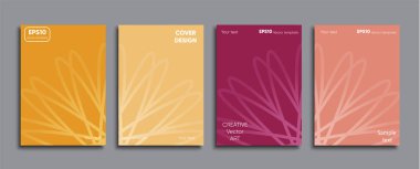 Yaratıcı renkli kapak. Kapak tasarımı.