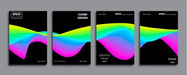 Yaratıcı renkli kapak. Kapak tasarımı.