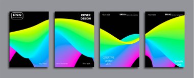 Yaratıcı renkli kapak. Kapak tasarımı.