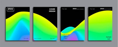 Yaratıcı renkli kapak. Kapak tasarımı.