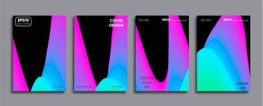 Yaratıcı renkli kapak. Kapak tasarımı.