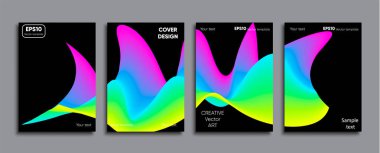 Yaratıcı renkli kapak. Kapak tasarımı.