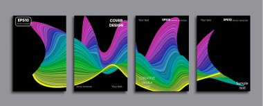 Yaratıcı renkli kapak. Kapak tasarımı.