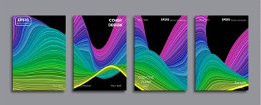 Yaratıcı renkli kapak. Kapak tasarımı.