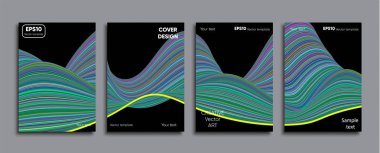 Yaratıcı renkli kapak. Kapak tasarımı.