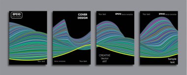 Yaratıcı renkli kapak. Kapak tasarımı.