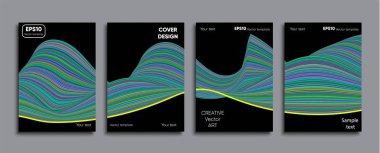 Yaratıcı renkli kapak. Kapak tasarımı.