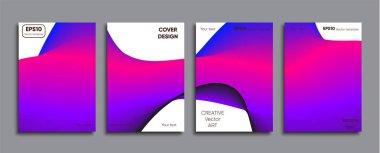 Yaratıcı renkli kapak. Kapak tasarımı.