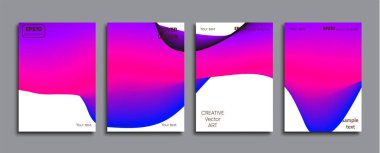 Yaratıcı renkli kapak. Kapak tasarımı.