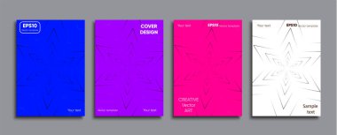 Yaratıcı renkli kapak. Kapak tasarımı.