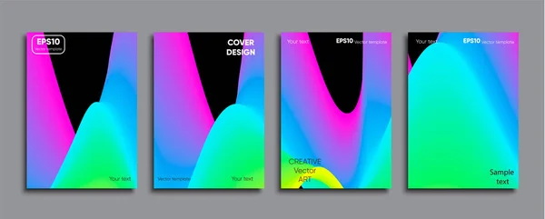 Couverture Colorée Créative Conception Couverture — Image vectorielle
