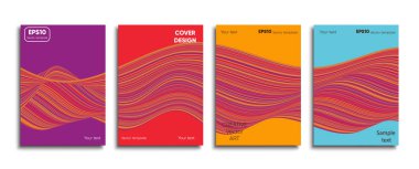 Yaratıcı renkli kapak. Kapak tasarımı.