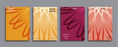 Yaratıcı renkli kapak. Kapak tasarımı.