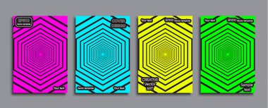 Yaratıcı renkli kapak. Kapak tasarımı.