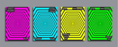 Yaratıcı renkli kapak. Kapak tasarımı.