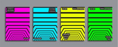 Yaratıcı renkli kapak. Kapak tasarımı.