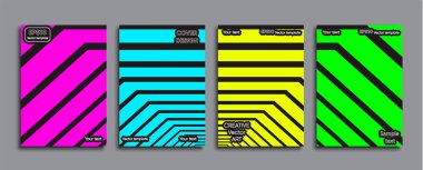 Yaratıcı renkli kapak. Kapak tasarımı.