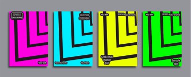 Yaratıcı renkli kapak. Kapak tasarımı.