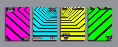 Yaratıcı renkli kapak. Kapak tasarımı.