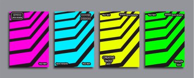 Yaratıcı renkli kapak. Kapak tasarımı.