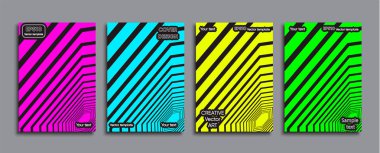 Yaratıcı renkli kapak. Kapak tasarımı.